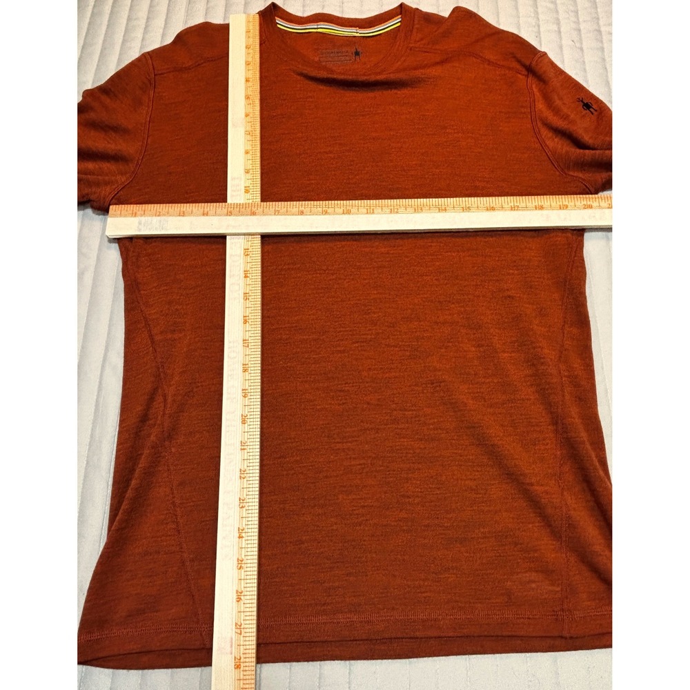 Smartwool Merino 250 Mens Large Long Sleeve Base Layer Tops Rust/Brown Lot of 2 - Picture 8 of 10